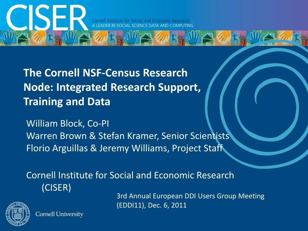 the cornell nsf census research node integrated