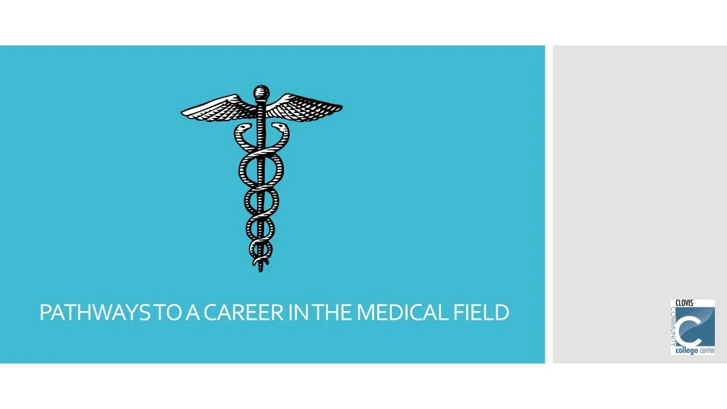 pathways to a career in the medical field
