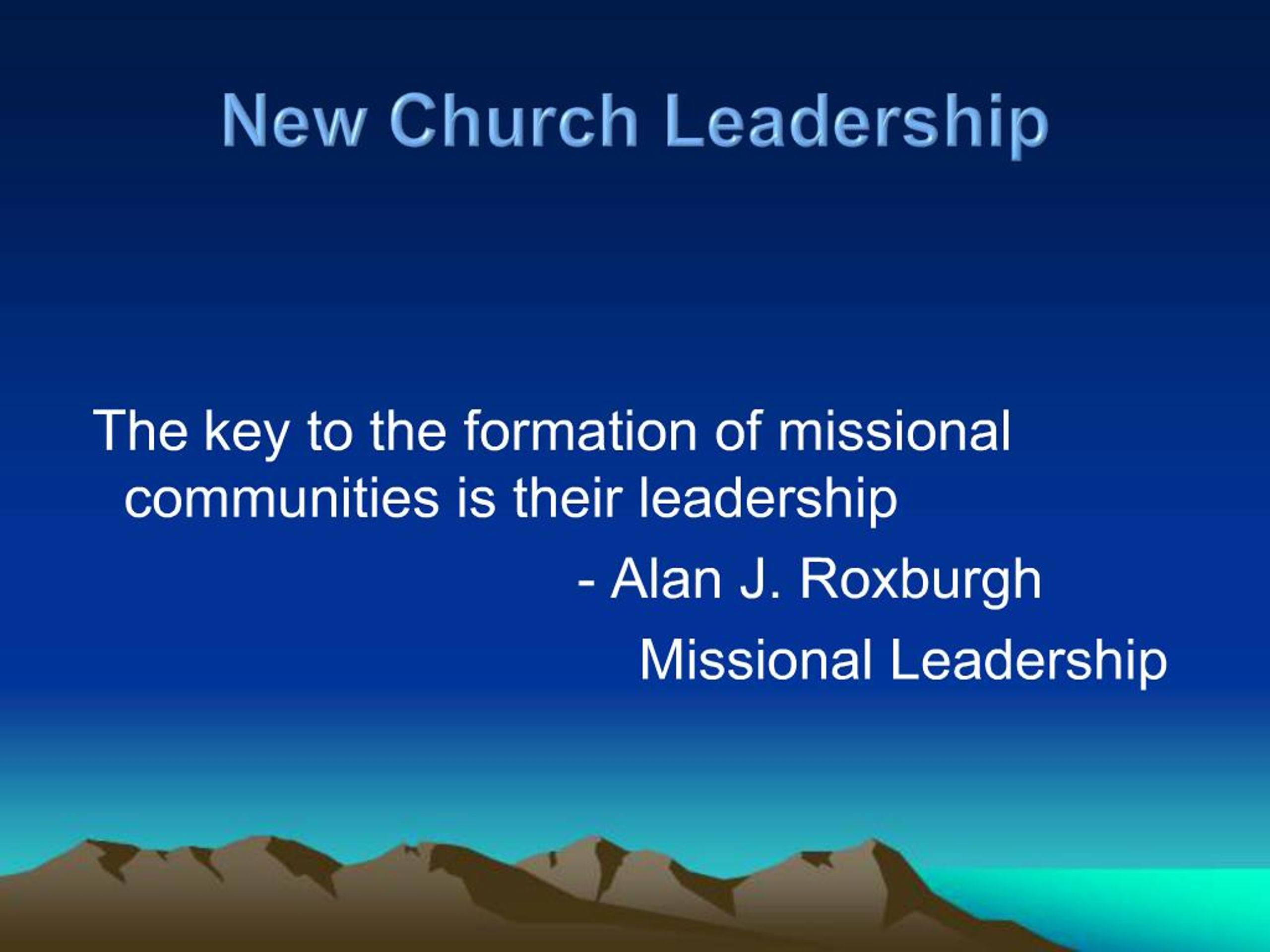 PPT - New Church Leadership PowerPoint Presentation, free download - ID ...