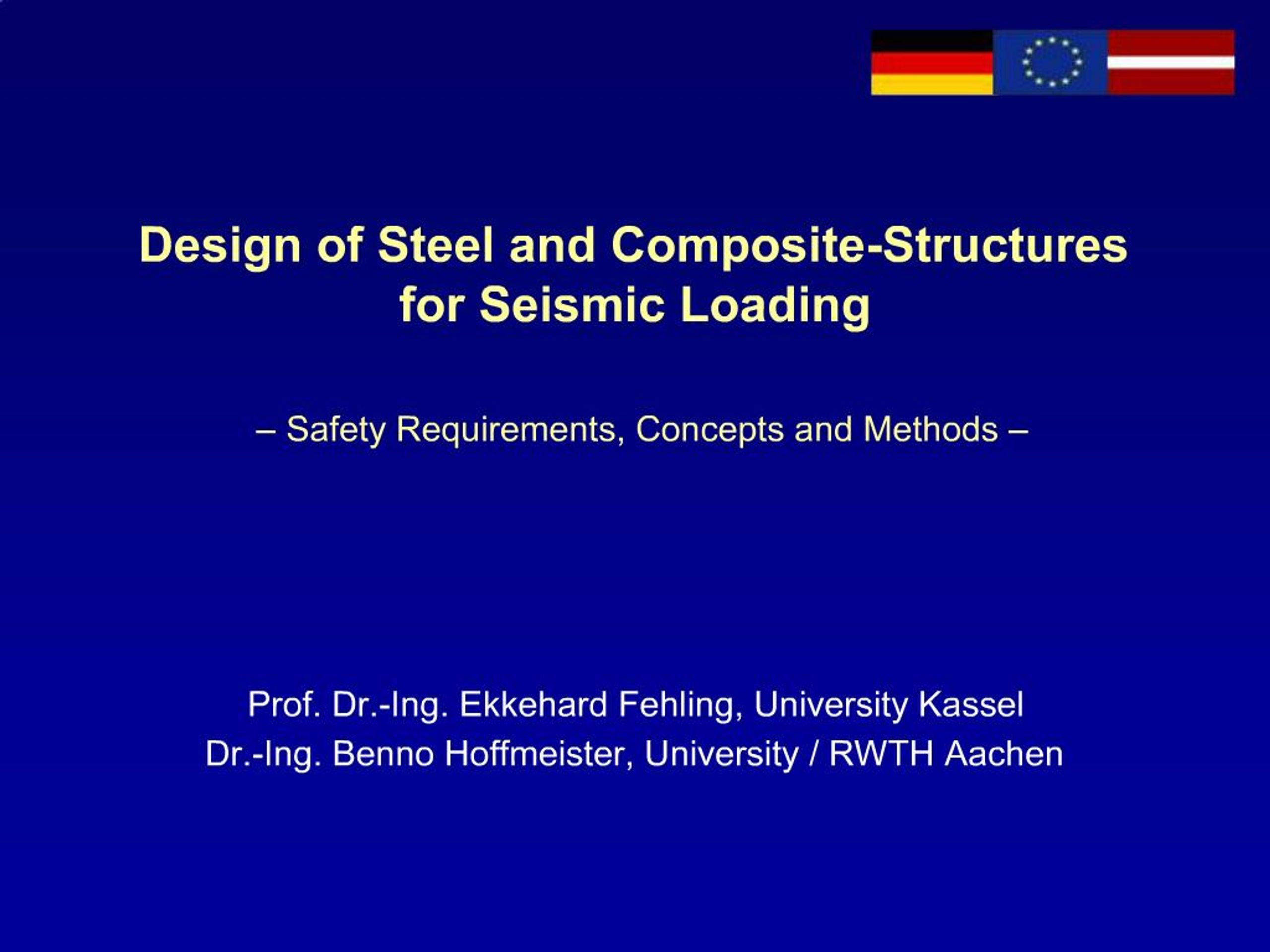 PPT - Design of Steel and Composite-Structures for Seismic Loading ...