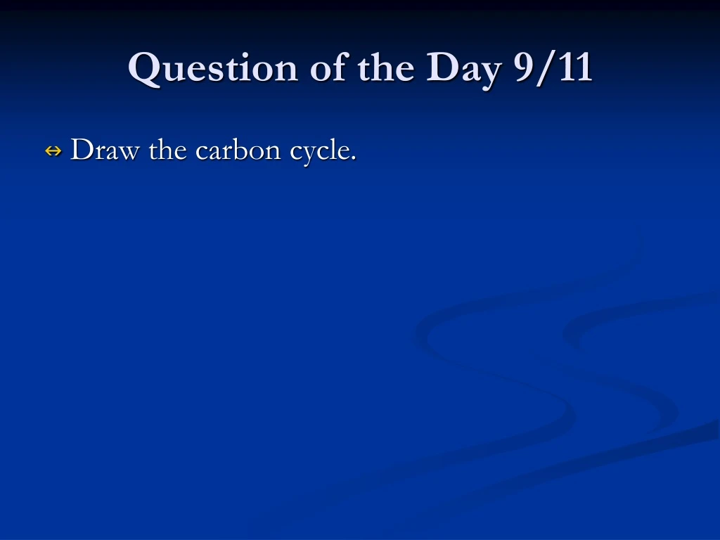 question of the day 9 11