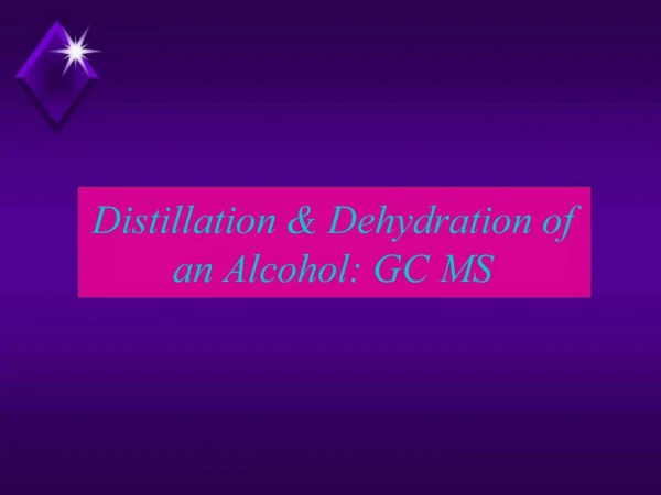 Distillation Dehydration of an Alcohol: GC MS