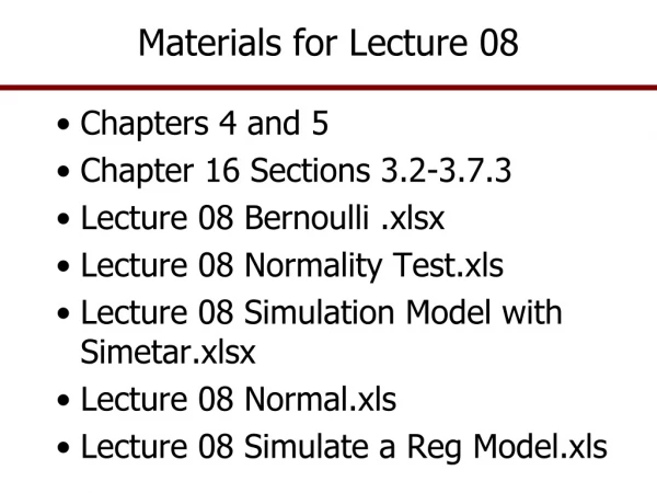 Materials for Lecture 08