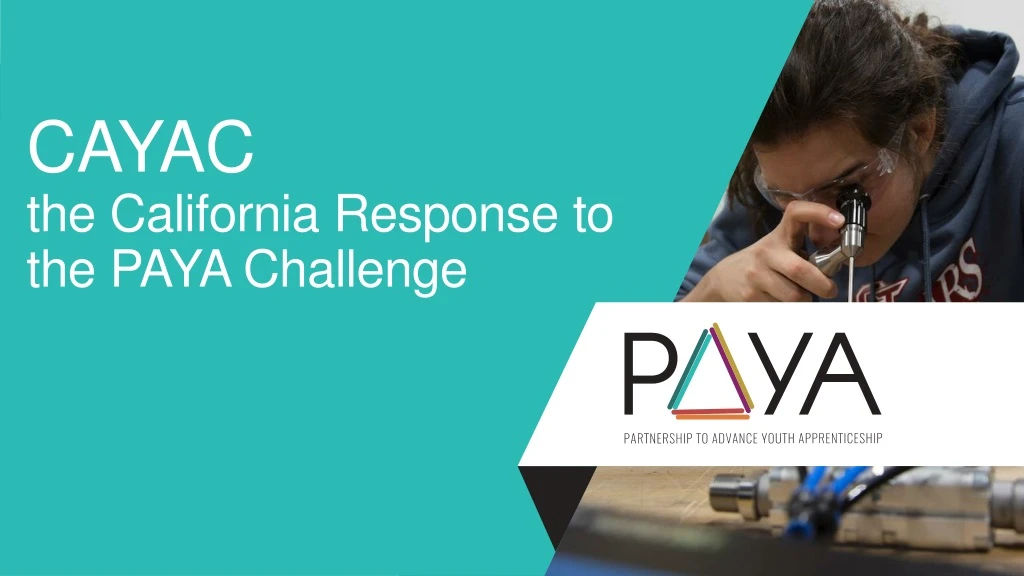 cayac the california response to the paya challenge