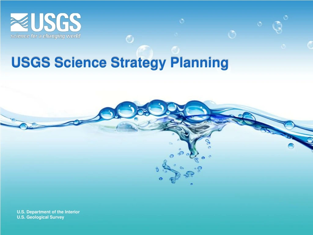 usgs science strategy planning