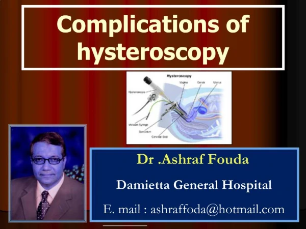 Complications of hysteroscopy