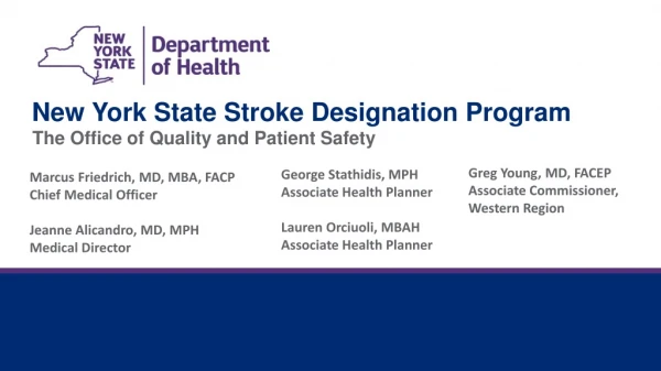 New York State Stroke Designation Program