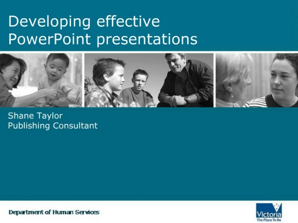 Developing effective PowerPoint presentations