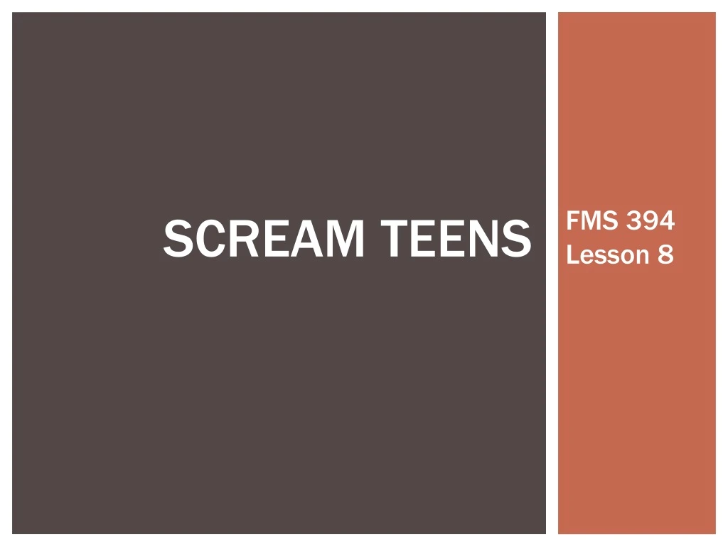 scream teens