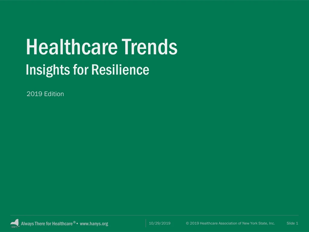 healthcare trends insights for resilience