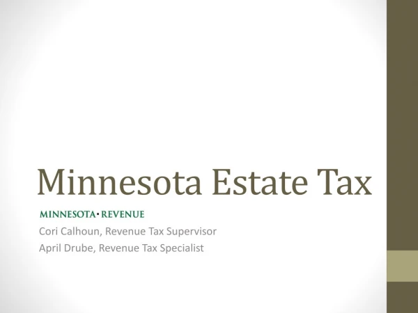 Minnesota Estate Tax