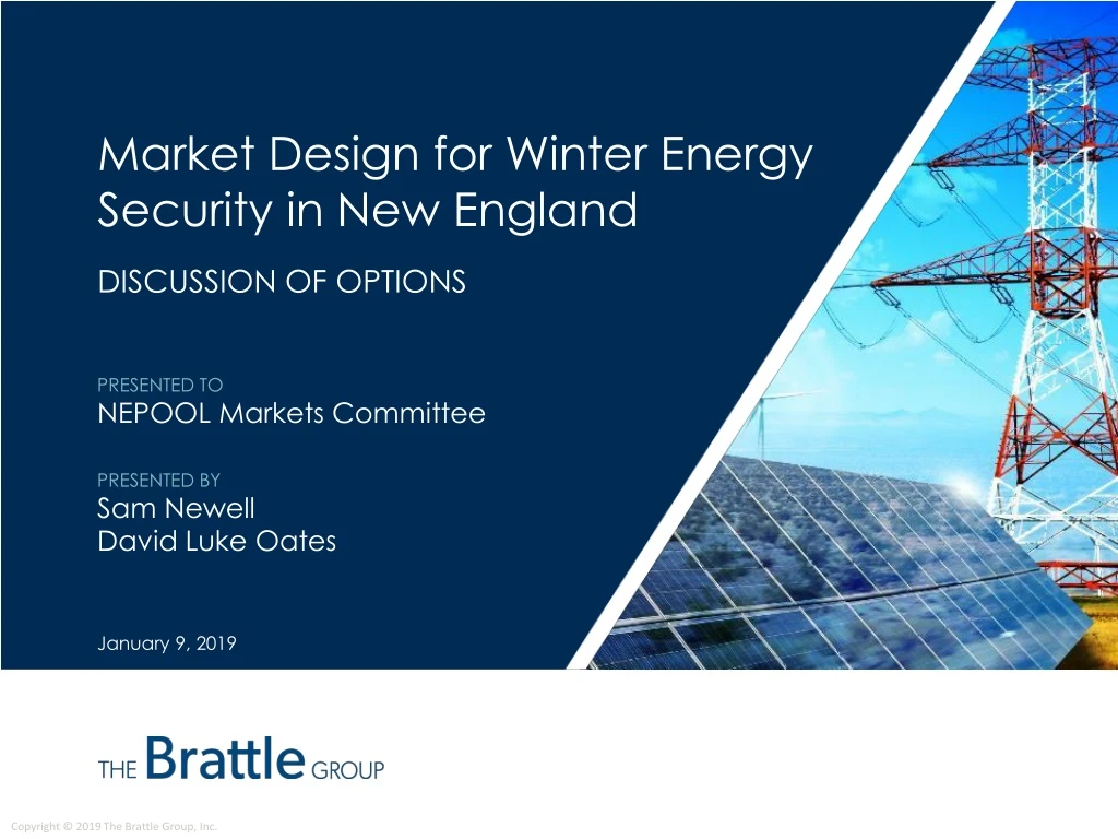 market design for winter energy security in new england