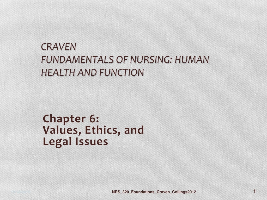 craven fundamentals of nursing human health and function