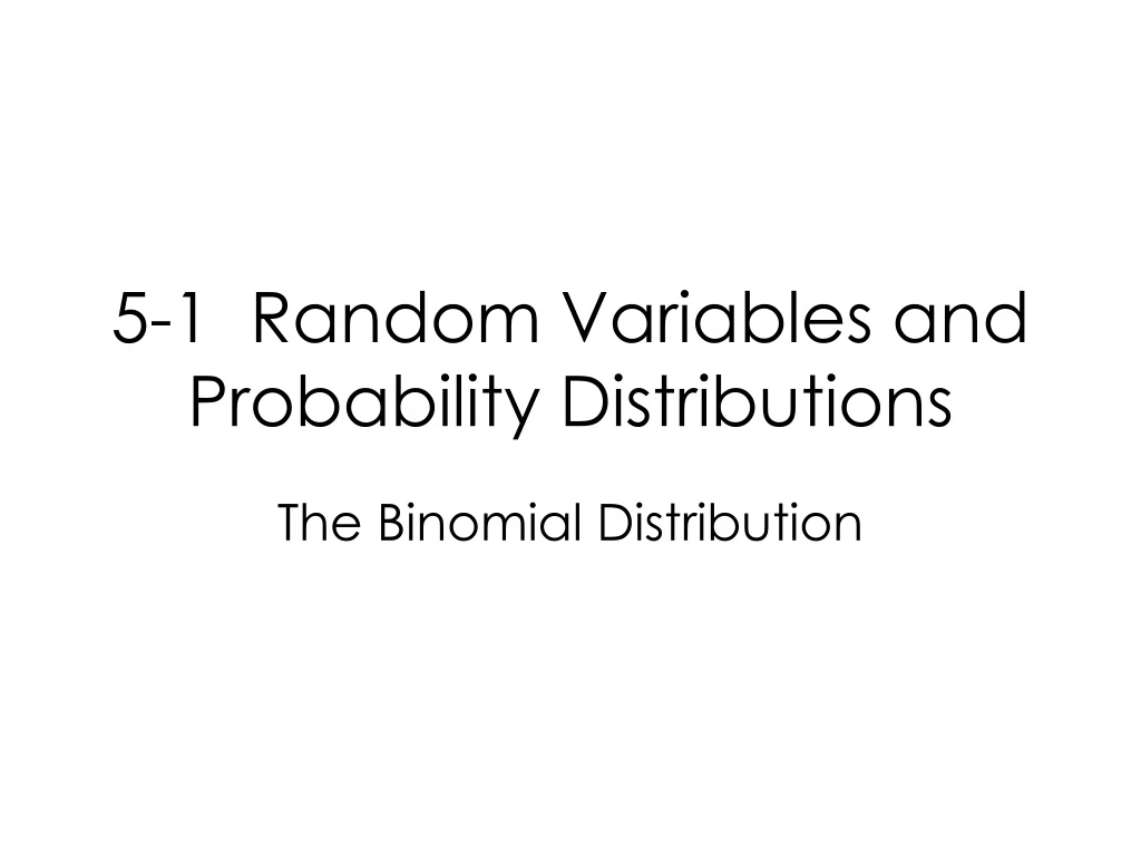 5 1 random variables and probability distributions