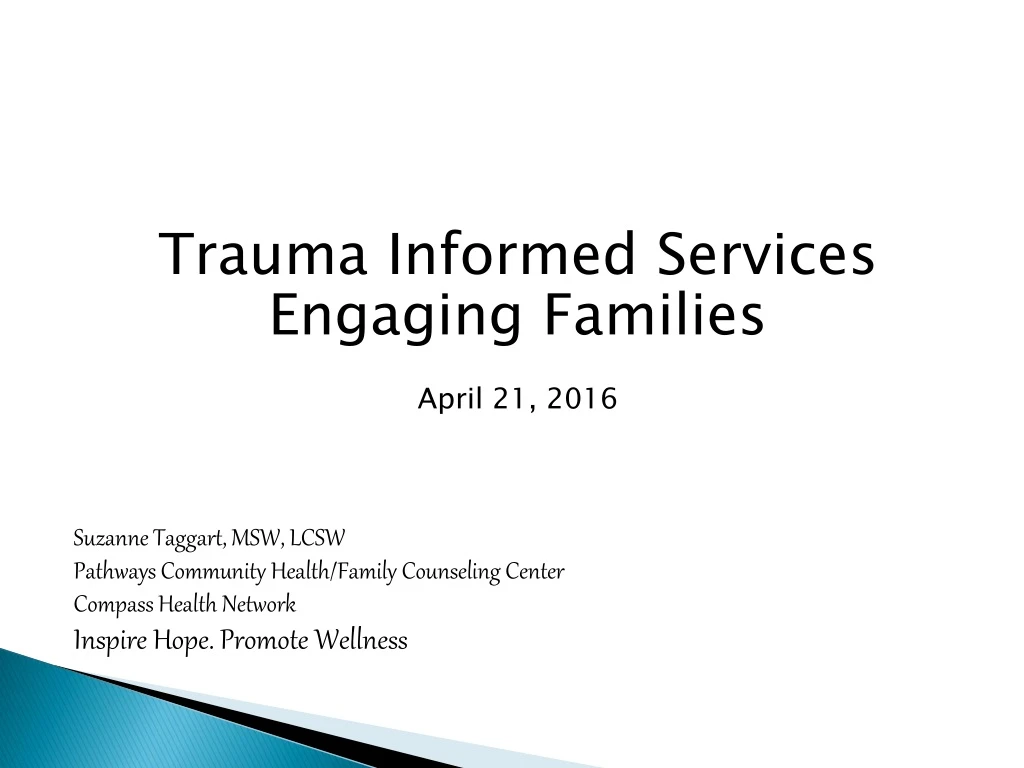 trauma informed services engaging families april