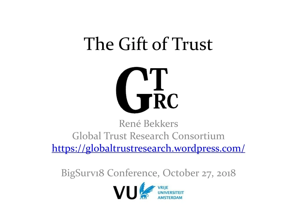the gift of trust