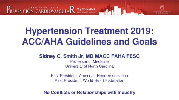 Hypertension Treatment 2019: ACC /AHA Guidelines and Goals