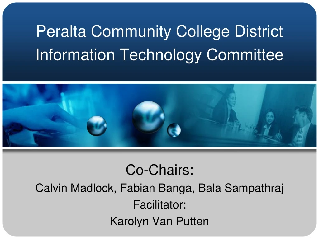 peralta community college district information technology committee