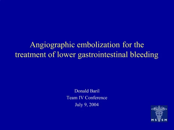 Angiographic embolization for the treatment of lower gastrointestinal bleeding