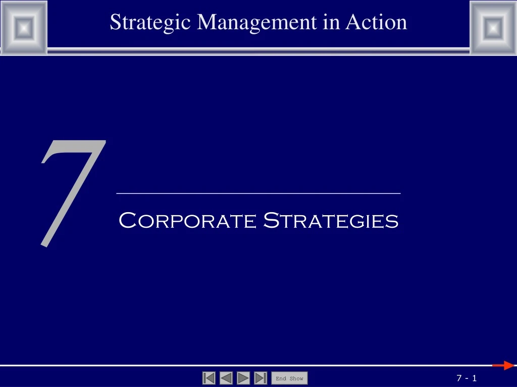 strategic management in action