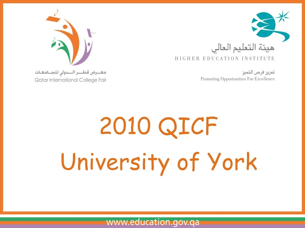 2010 qicf university of york