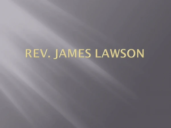 Rev. James Lawson