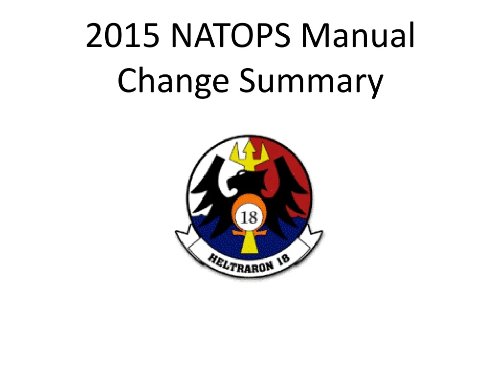 2015 natops manual change summary