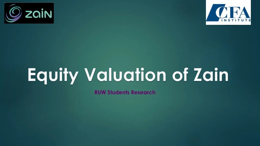 equity valuation of zain