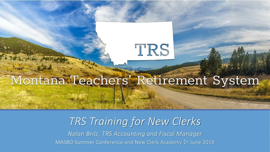 trs training for new clerks
