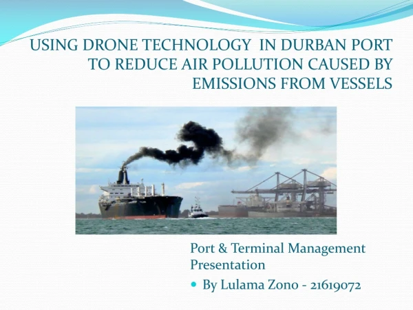 Port &amp; Terminal Management Presentation By Lulama Zono - 21619072