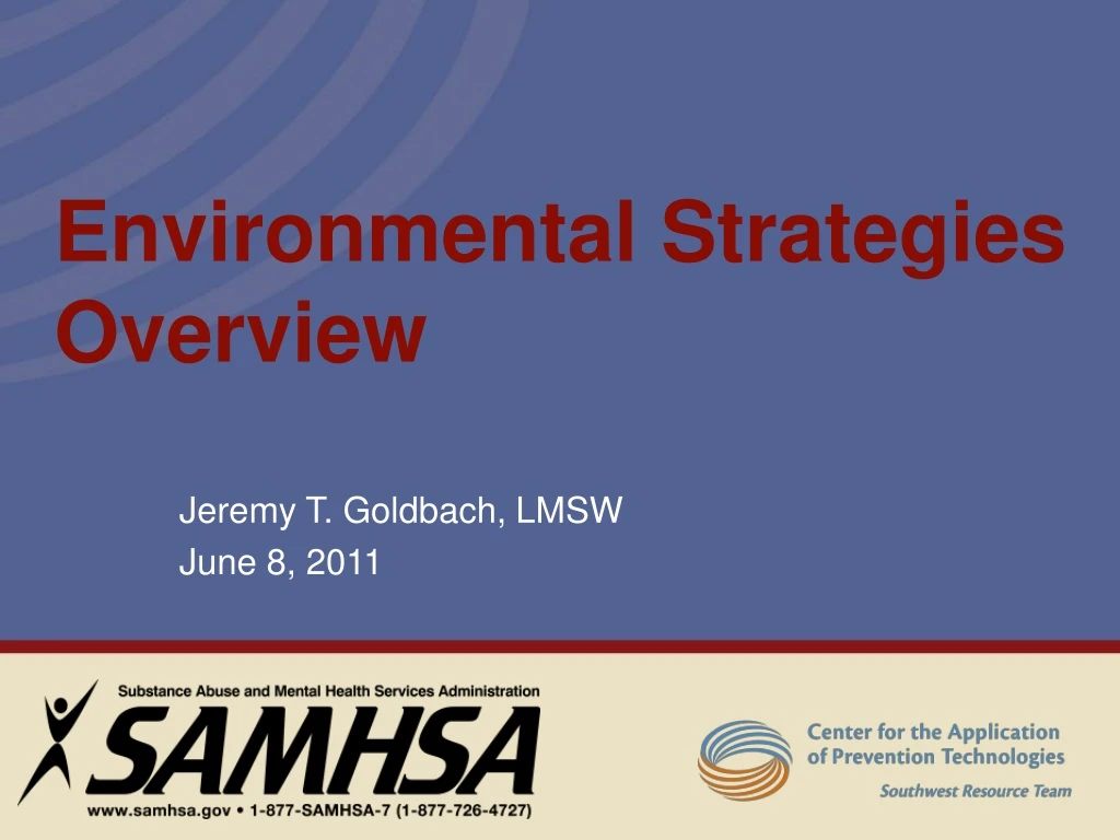 environmental strategies overview