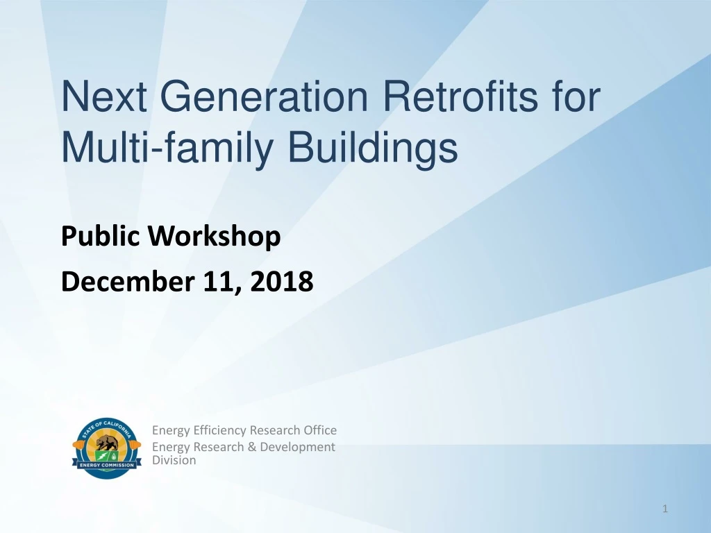 next generation retrofits for multi family buildings