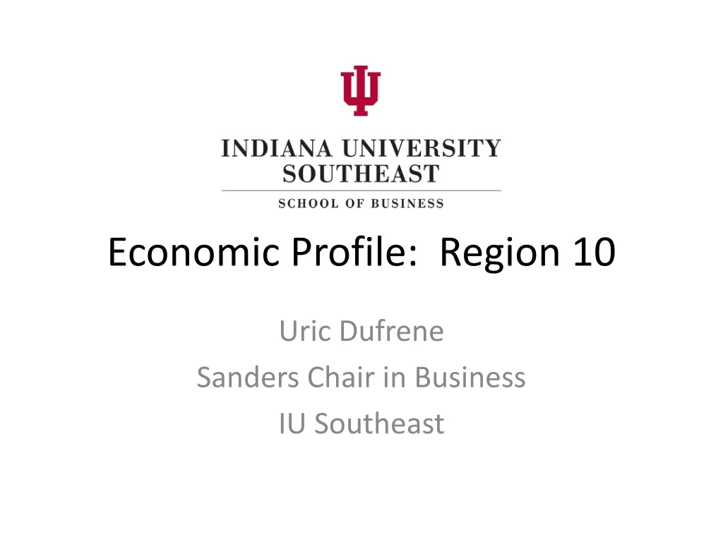 economic profile region 10