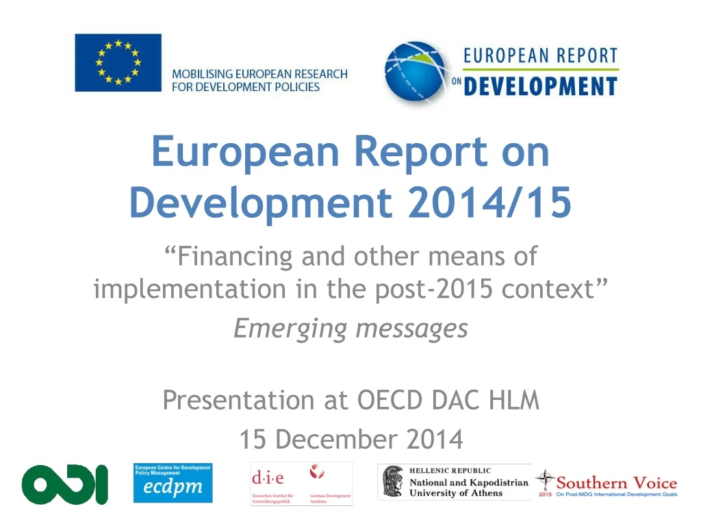 european report on development 2014 15