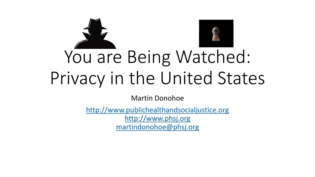 you are being watched privacy in the united states