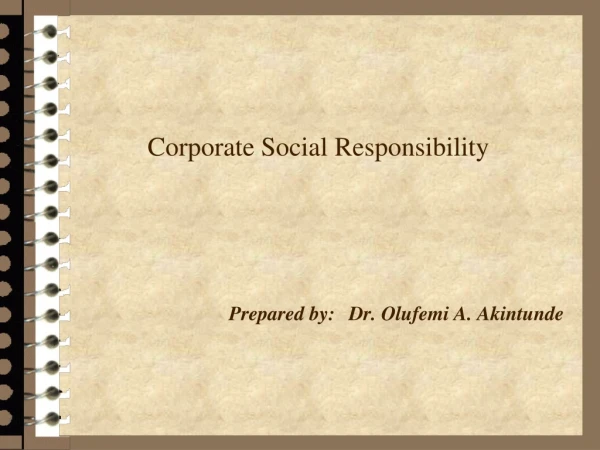 Corporate Social Responsibility