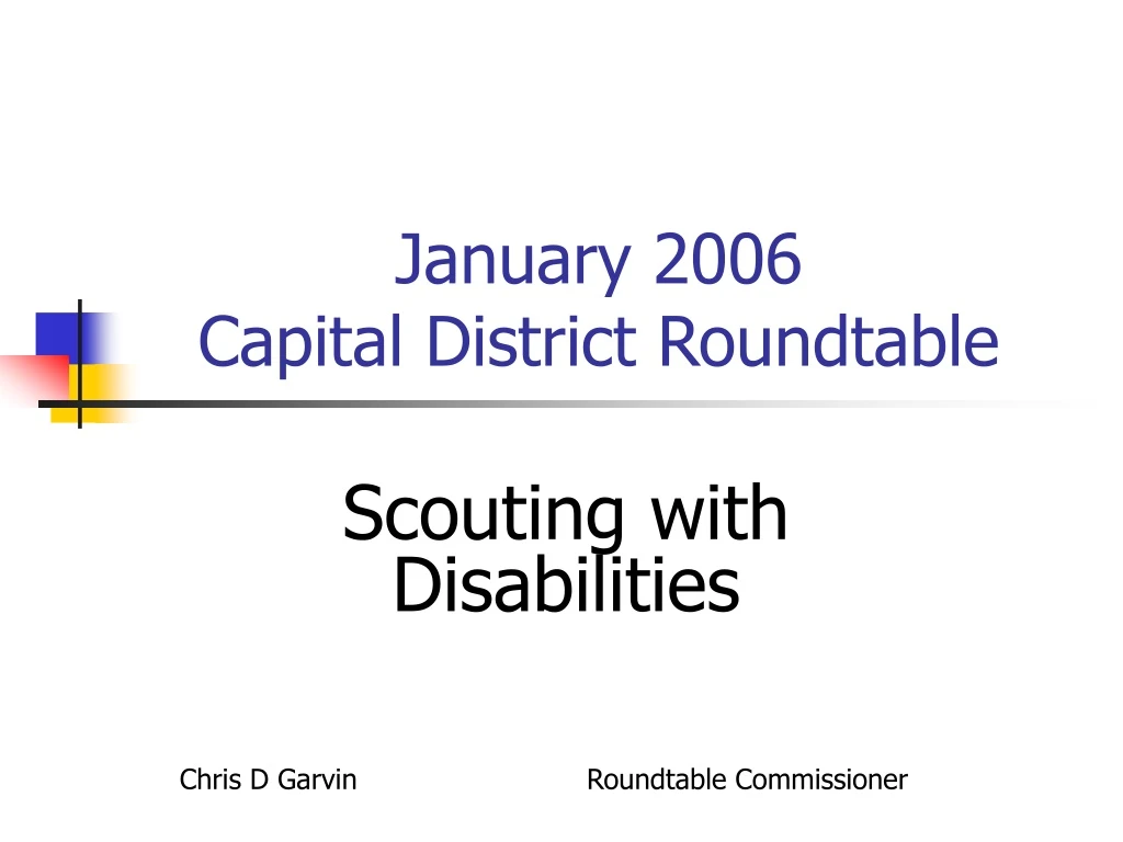 january 2006 capital district roundtable