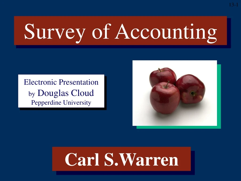 survey of accounting