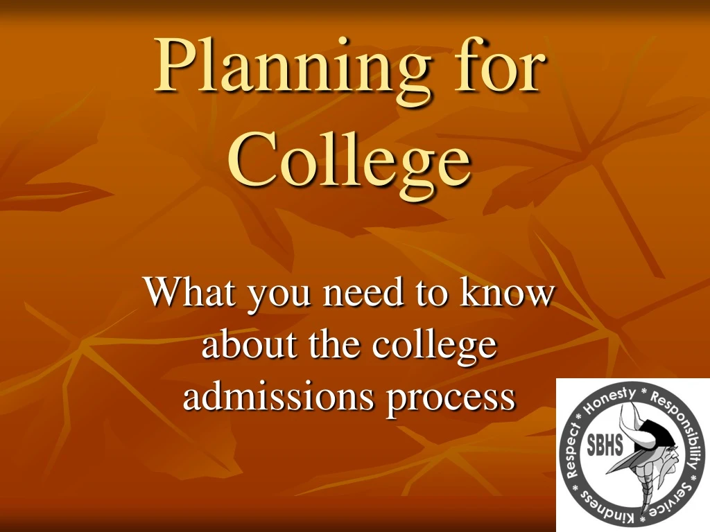 planning for college