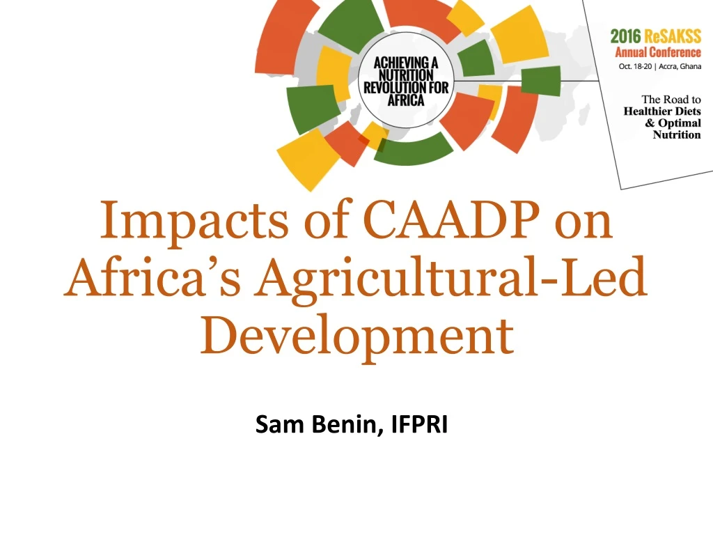 impacts of caadp on africa s agricultural led development