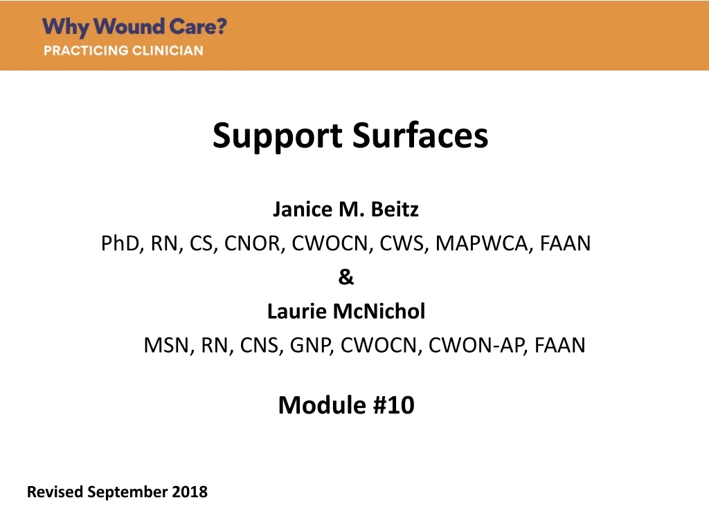 support surfaces