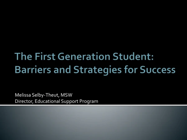 melissa selby theut msw director educational support program