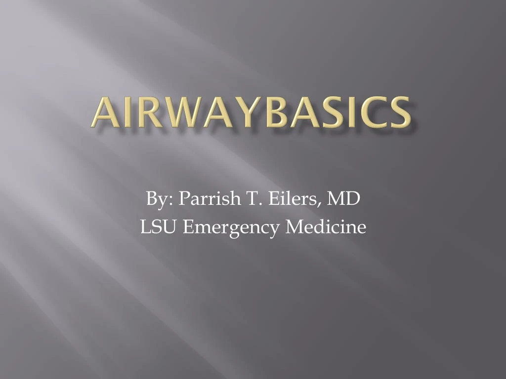 airwaybasics