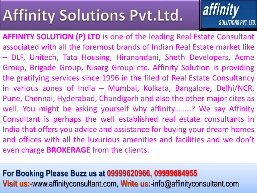 affinity solutions pvt ltd