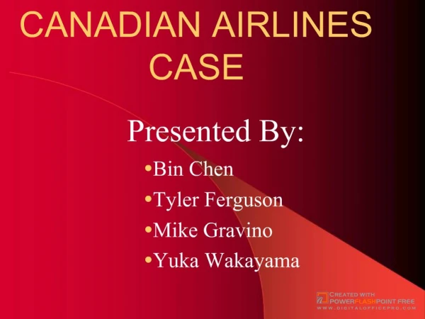 Canadian Airlines Case