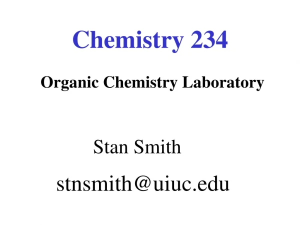 Chemistry 234
