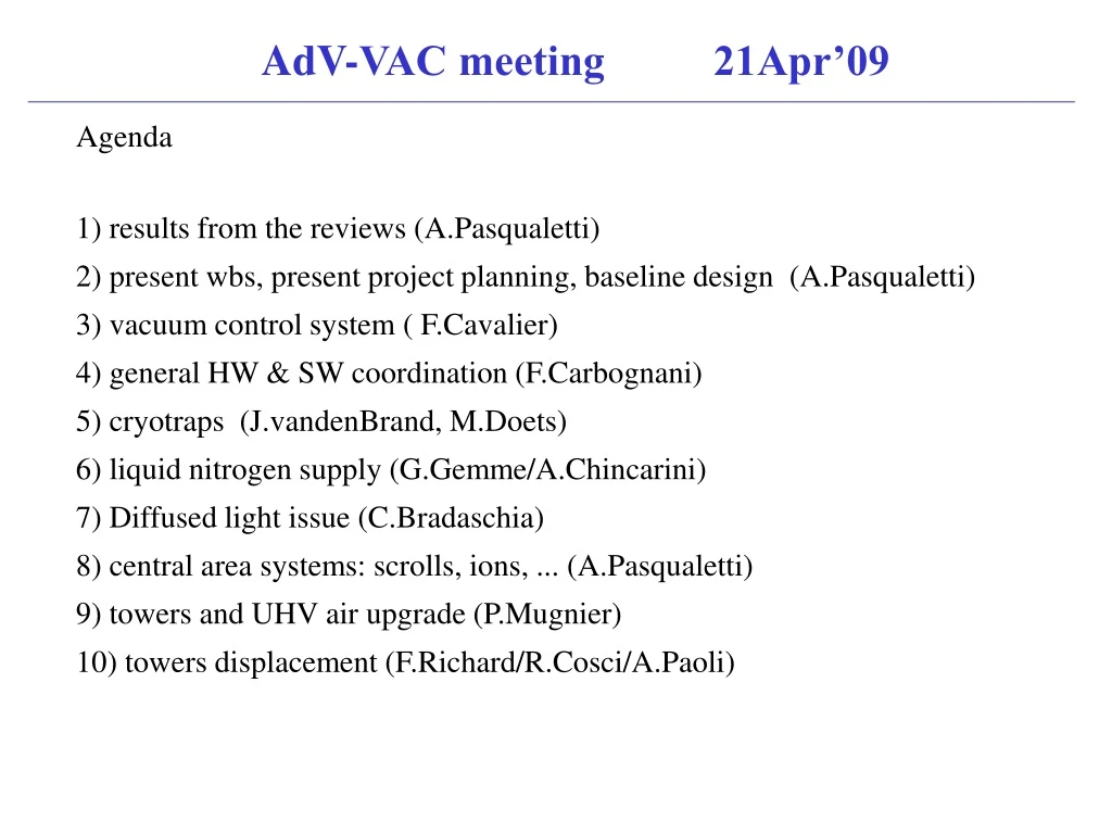 adv vac meeting 21apr 09