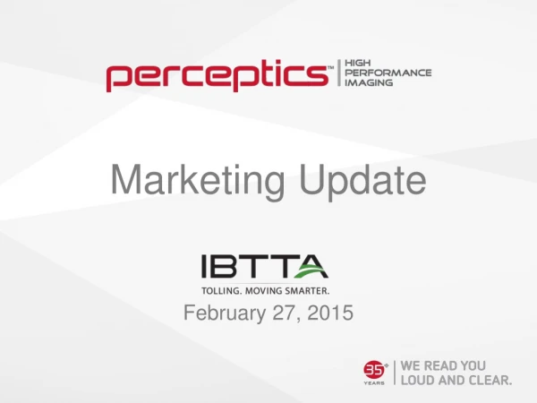Marketing Update February 27, 2015