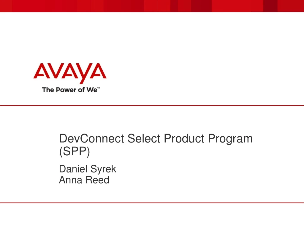 devconnect select product program spp