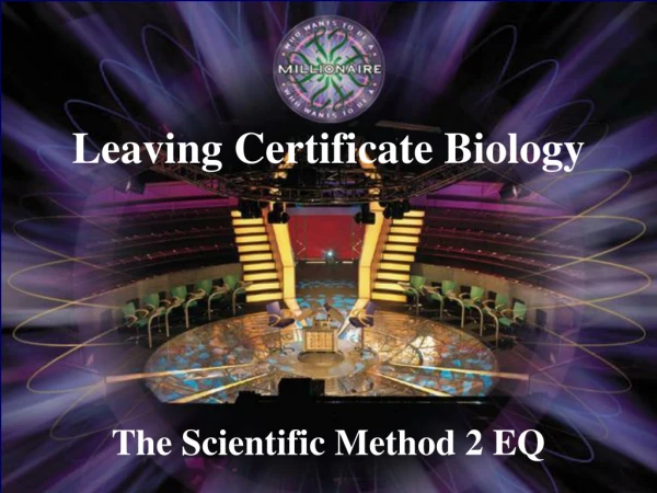 The Scientific Method 2 EQ